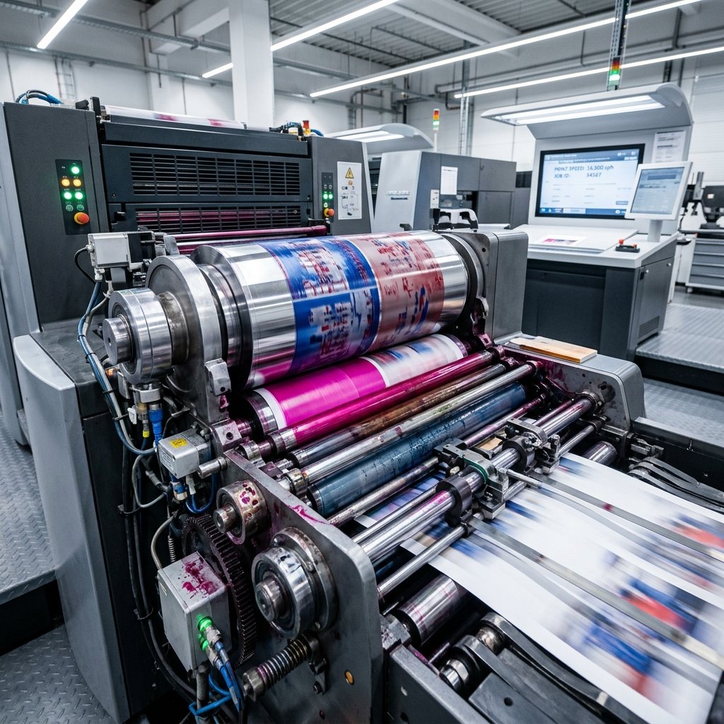 Industrial state-of-the-art printing machines in operation at Priift facility